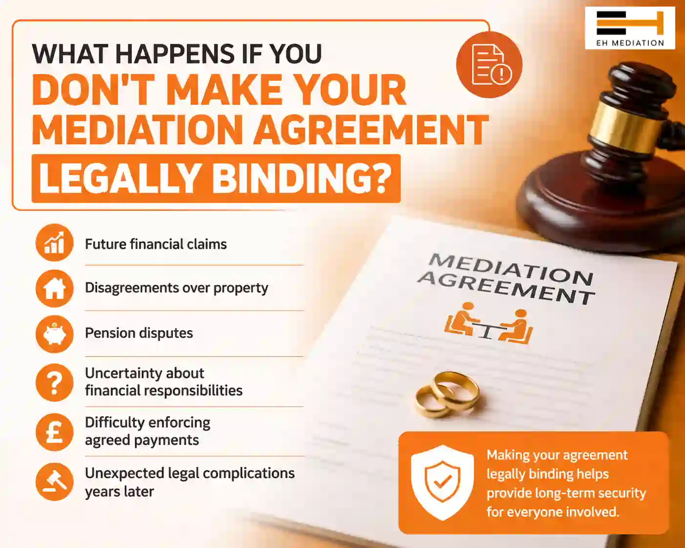 What Happens If You Don't Make Your Mediation Agreement Legally Binding Stevenage?